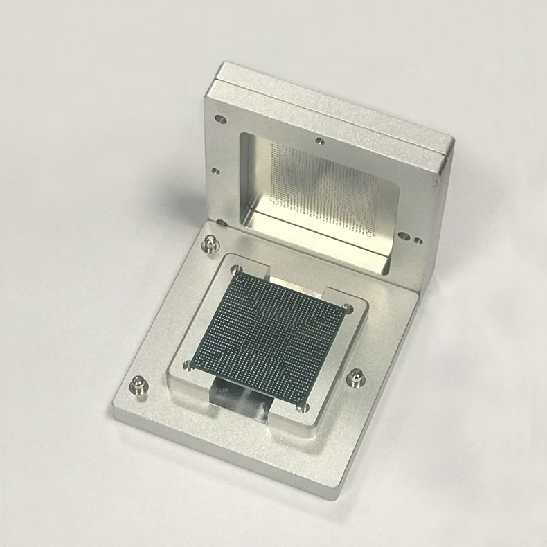 Flip-top BGA Reballing Fixture